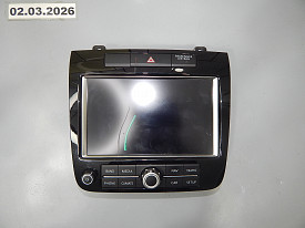 ДИСПЛЕЙ С ПАНЕЛЬЮ УПРАВЛЕНИЯ МАГНИТОЛЫ (7P6919603C) (ЦАРАПИНА) VOLKSWAGEN TOUAREG NF-FL 2010-2018