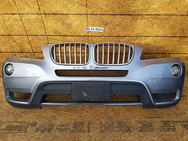 БАМПЕР ПЕРЕДНИЙ (ГОЛУБОЙ) (В СБОРЕ) (ПОСЛЕ НЕЗНАЧИТЕЛЬНОЙ РЕСТАВРАЦИИ) (ДУБЛИКАТ) BMW X3 F25 2010-2017